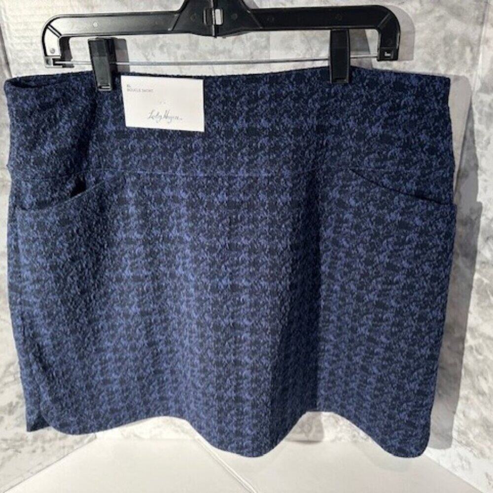 NWT Lady Hagen Bouclé Skort Size XL Purple/Black Golf Activewear Women’s Design